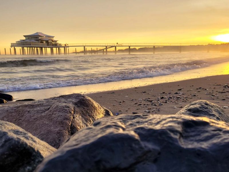 Die Seebrücke am Timmendorfer Strand an der Ostsee